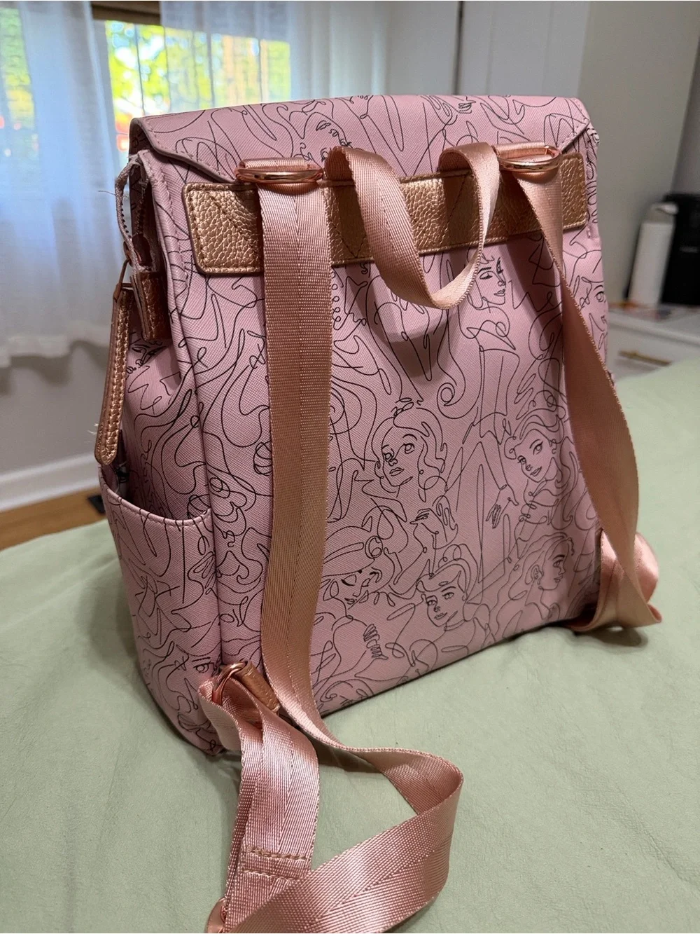 Freshly Picked Pink Disney Princess Mini Diaper Bag